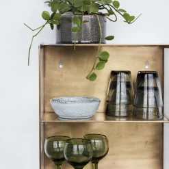 Schrank, Glass, Messing