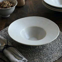 Schüssel / Pastateller, Pion, Grau/ weiß