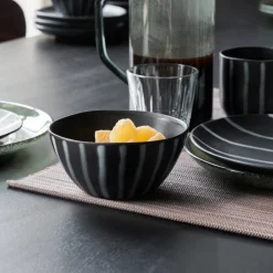 Schüssel, HDLine, Schwarz/Braun