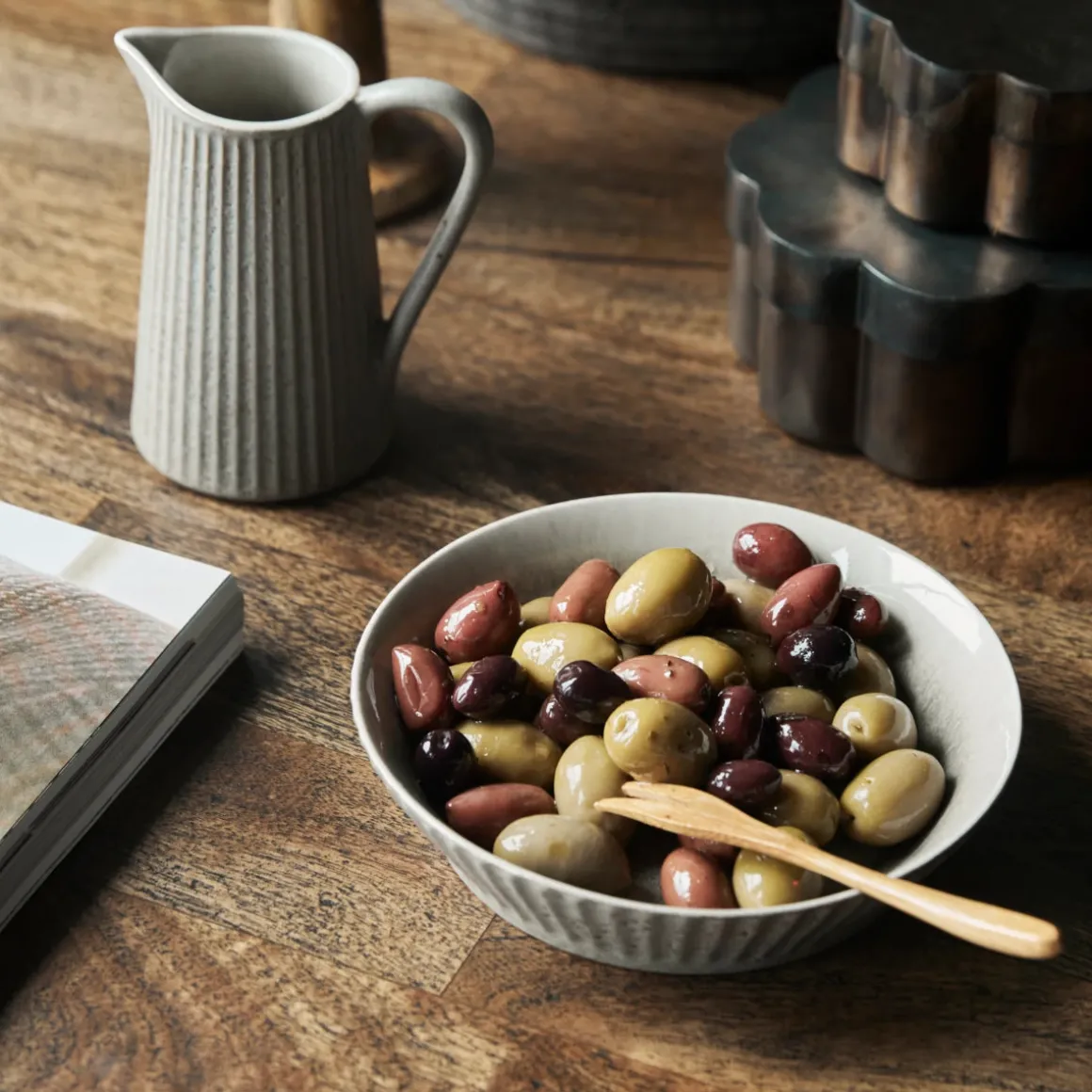 Schüssel, HDPleat, Grau/braun