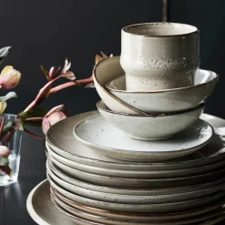 Schüssel, Lake, Grau