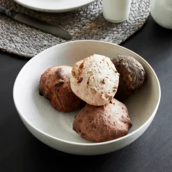 Schüssel, Pion, Grau/ weiß