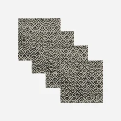 Servietten, HDJoin, Schwarz;Off-White