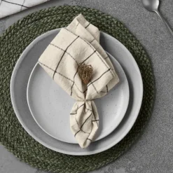 Servietten, HDJoin, Schwarz;Off-White