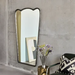 Spiegel mit Rahmen, HDJamp, Schwarz