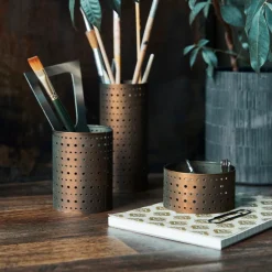 Storage, HDPefa, Antique brass finish