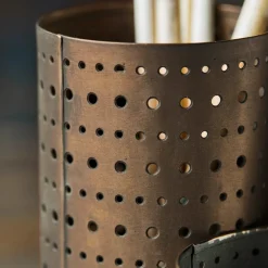 Storage, HDPefa, Antique brass finish