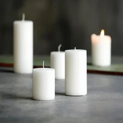 Stumpenkerze, Weiß