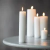 Stumpenkerze, Weiß
