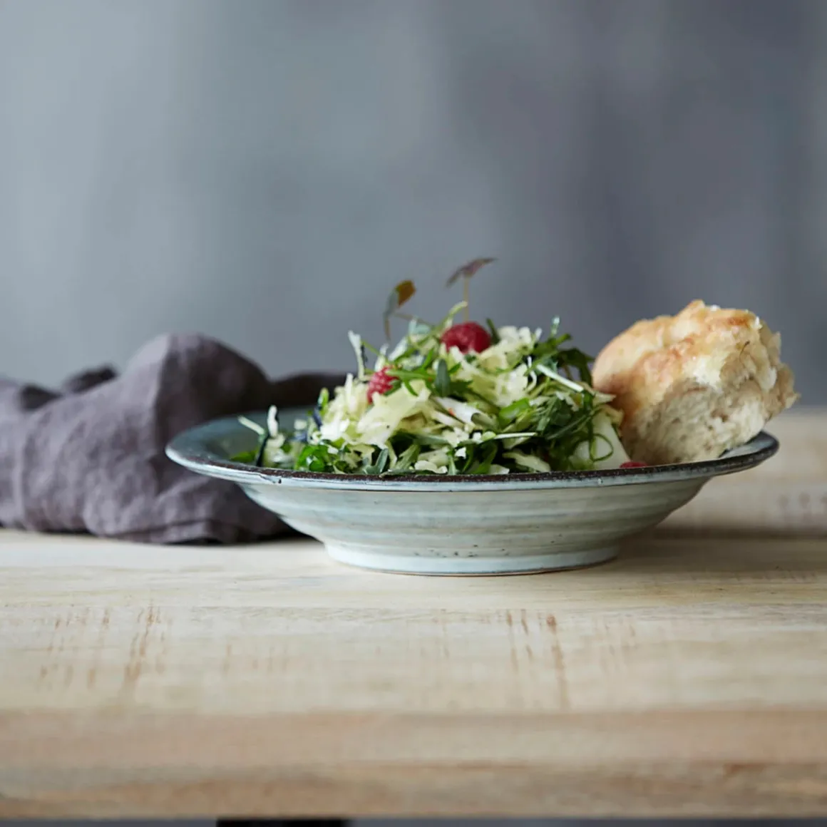 Suppenteller/Schüssel, Rustic, Grau/Blau