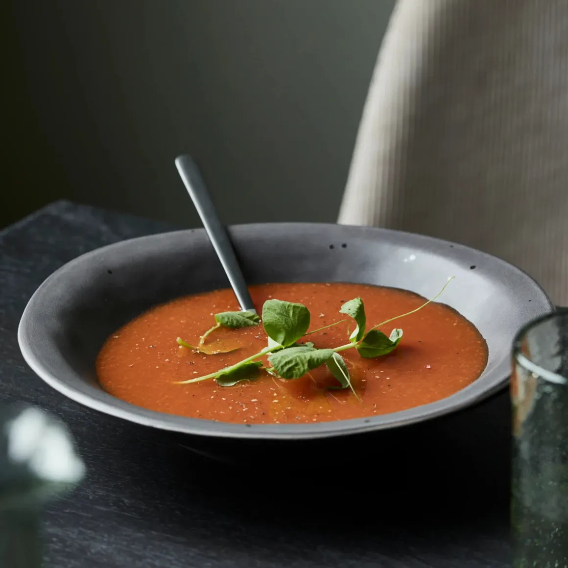 Suppenteller/Schüssel, Rustic, Dunkelgrau