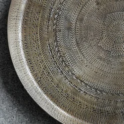 Tablett, Jhansi, Antikes Messing-Finish