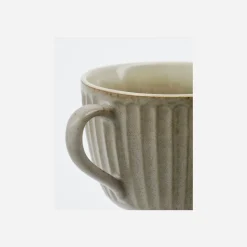Tasse, HDPleat, Grau/braun
