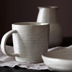 Tasse, Pion, Grau/ weiß