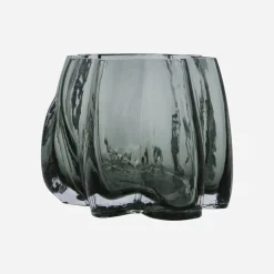 Teelichthalter, HDCurva, Rauchgrau