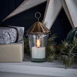 Teelichthalter, HDHang, Klar;Messing