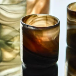 Teelichthalter, HDKae, Braun