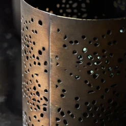 Teelichthalter, HDRando, Antikbraun