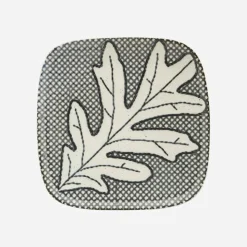 Teller, HDEiche, Grau/Blau