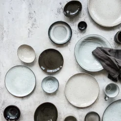 Teller, Rustic, Grau/Blau