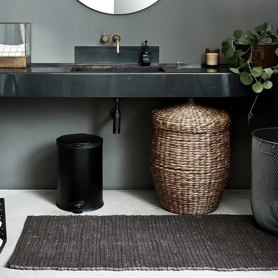 Teppich, Chindi, Grau