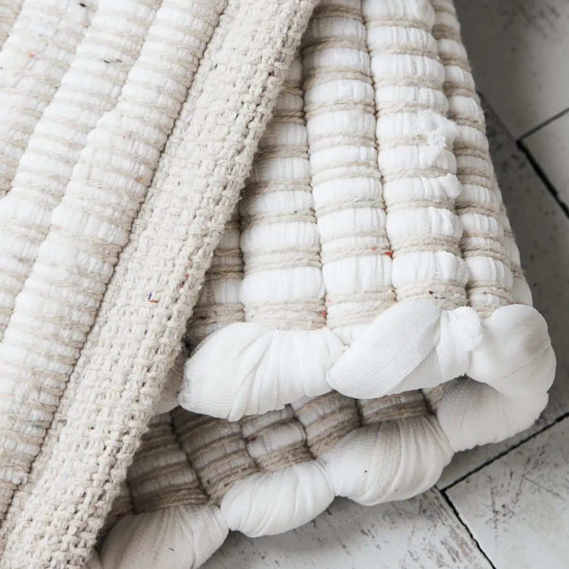 Teppich, Chindi, Weiß