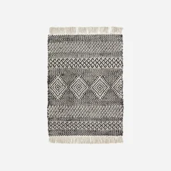 Teppich, HDEthnic, Schwarz;Natur