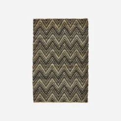 Teppich, HDMonta, Schwarz;Natur