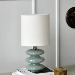 Tischleuchte, HDStep, S, Hellblau;Off-White