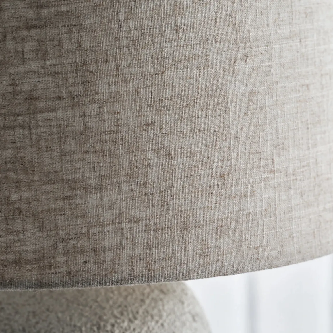 Tischleuchte inkl. Lampenschirm, HDTana, Off-White