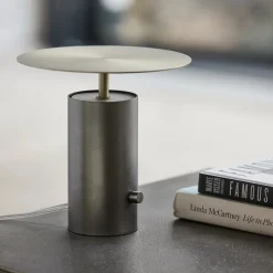 Tischleuchte, Tacker, Gunmetal-Grau