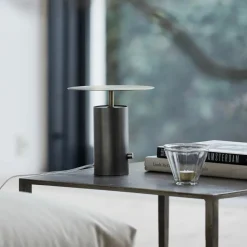 Tischleuchte, Tacker, Gunmetal-Grau