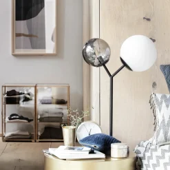 Tischleuchte, Twice, Schwarz