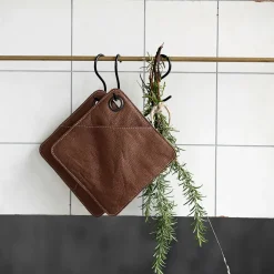 Topflappen, Square, Braun