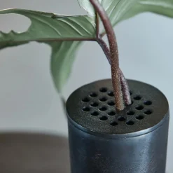 Vase, Flow, Messingbraun