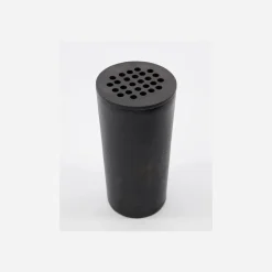 Vase, Flow, Messingbraun