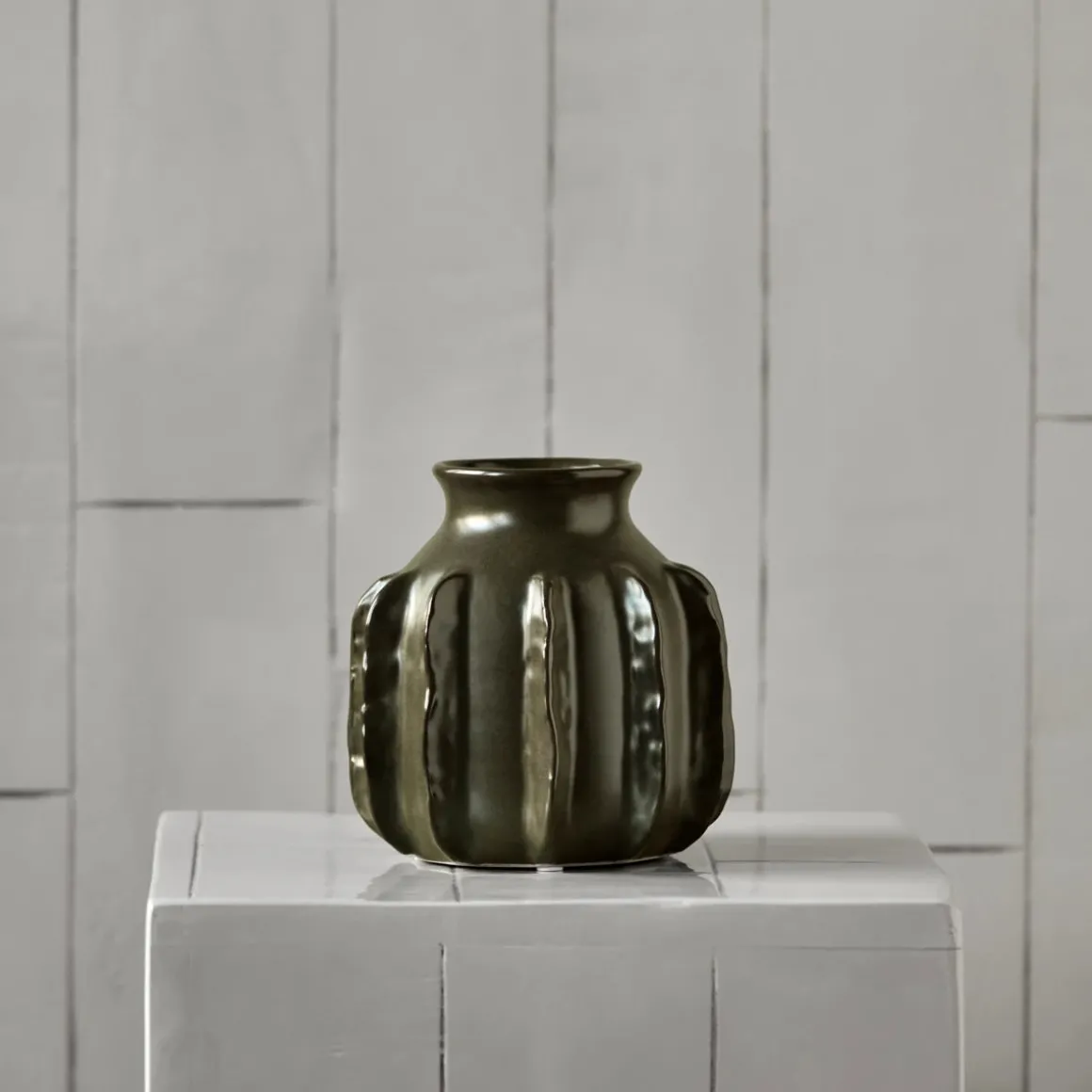 Vase, HDCactus, Dunkelgrün