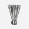 Vase, HDFlood, Gebürstetes Silber-Finish