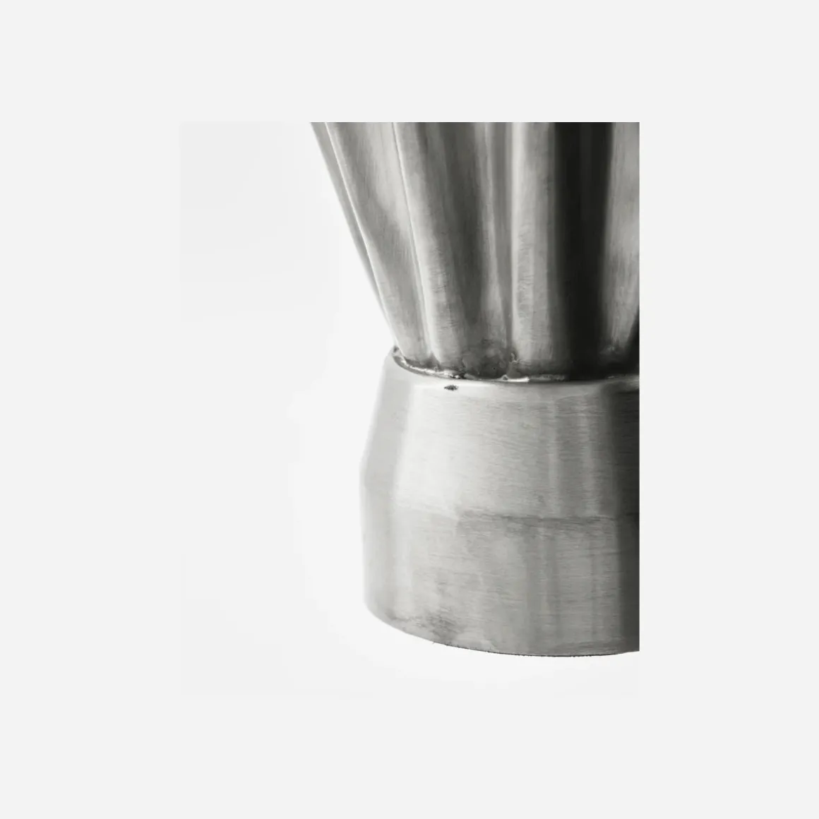 Vase, HDFlood, Gebürstetes Silber-Finish