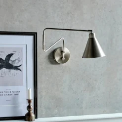 Wandleuchte, HDGame, Gebürstetes Silber-Finish