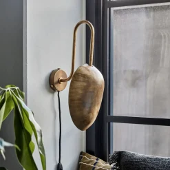 Wandleuchte, HDSwan, Antikes Messing