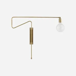 Wandleuchte, Swing, Messing