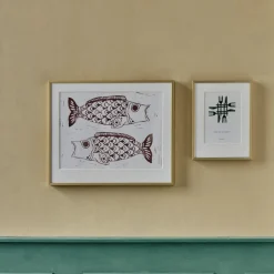 Wandobjekt, HDFish, Bordeaux