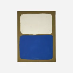 Wandobjekt, HDReca, Blau;Off-White;Senfgelb