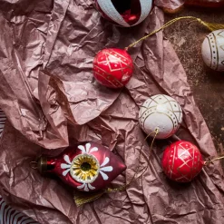 Weihnachtsschmuck, HDMach, Rot;Rose