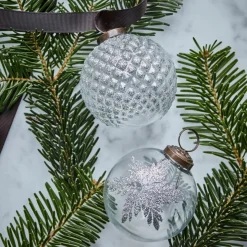 Weihnachtsschmuck, HDSnowi, Klar;Silber
