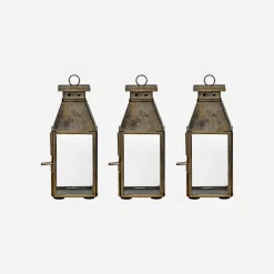 Windlicht, HDTilka, Antikes Messing-Finish