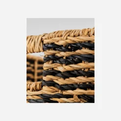 Wäschekörbe, HDCesto, Natur;Schwarz