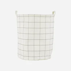 Wäschesack, Squares, Weiß schwarz