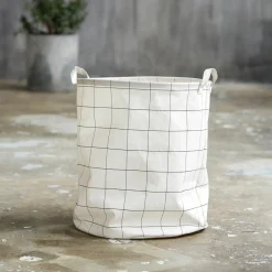 Wäschesack, Squares, Weiß schwarz